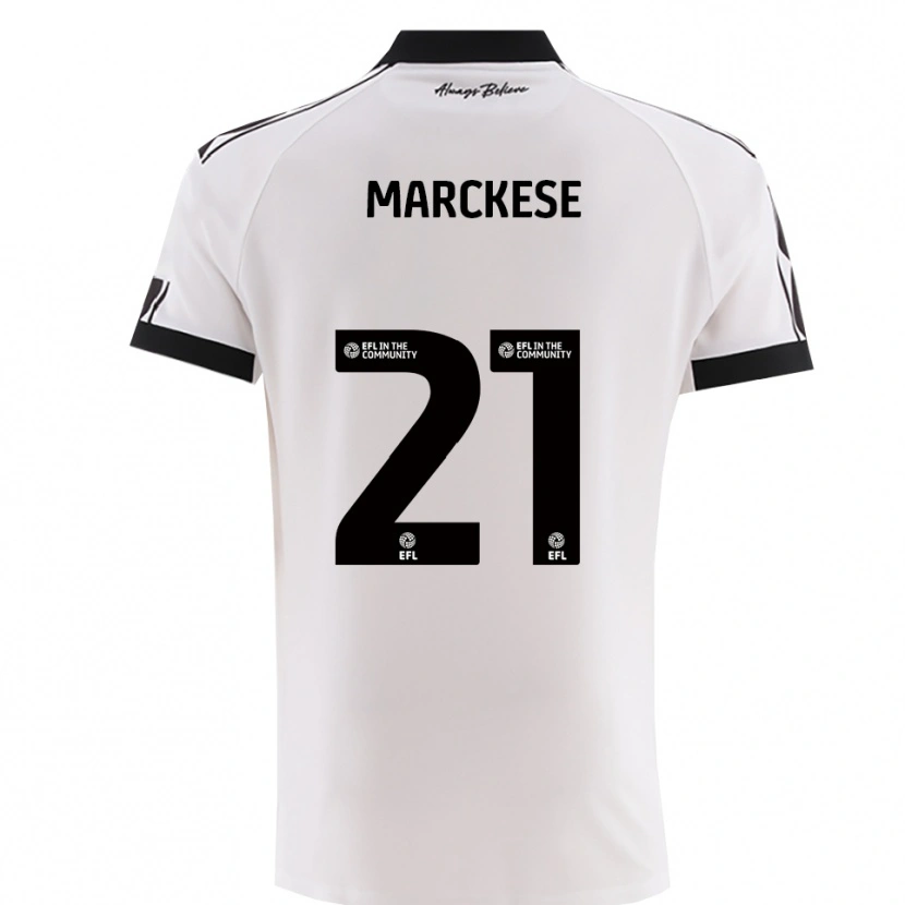 Danxen Kinderen Kaylan Marckese #21 Wit Zwart Uitshirt Uittenue 2025/26 T-Shirt België