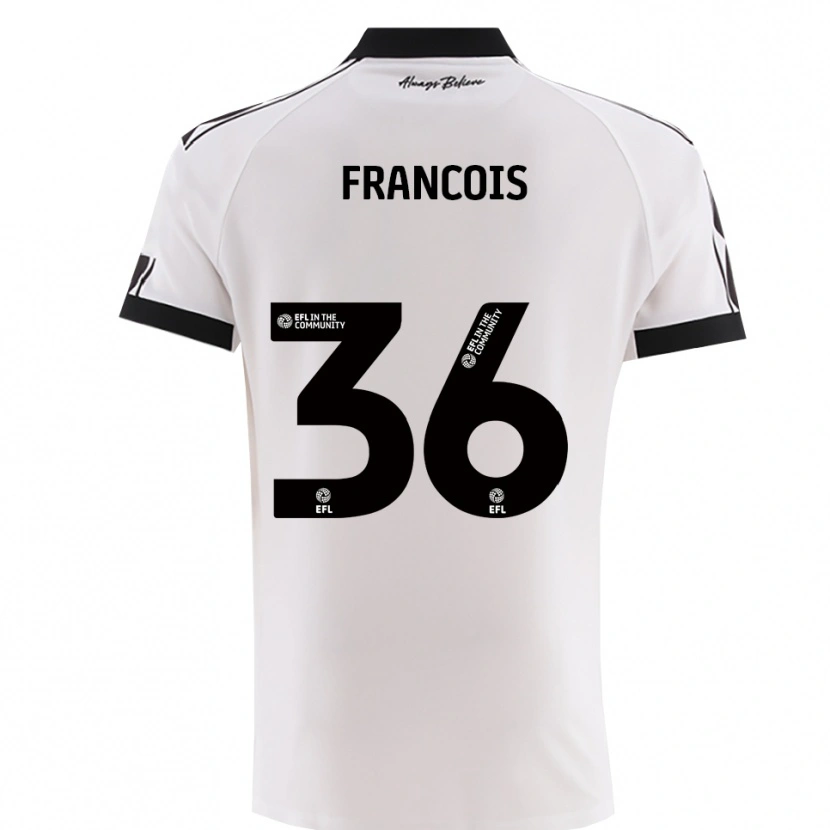 Danxen Kinderen Marlee Francois #36 Wit Zwart Uitshirt Uittenue 2025/26 T-Shirt België