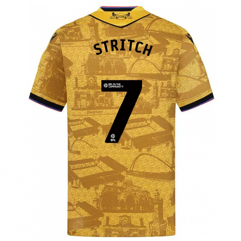 Danxen Kinderen Zack Stritch #7 Goud Zwart Uitshirt Uittenue 2025/26 T-Shirt België