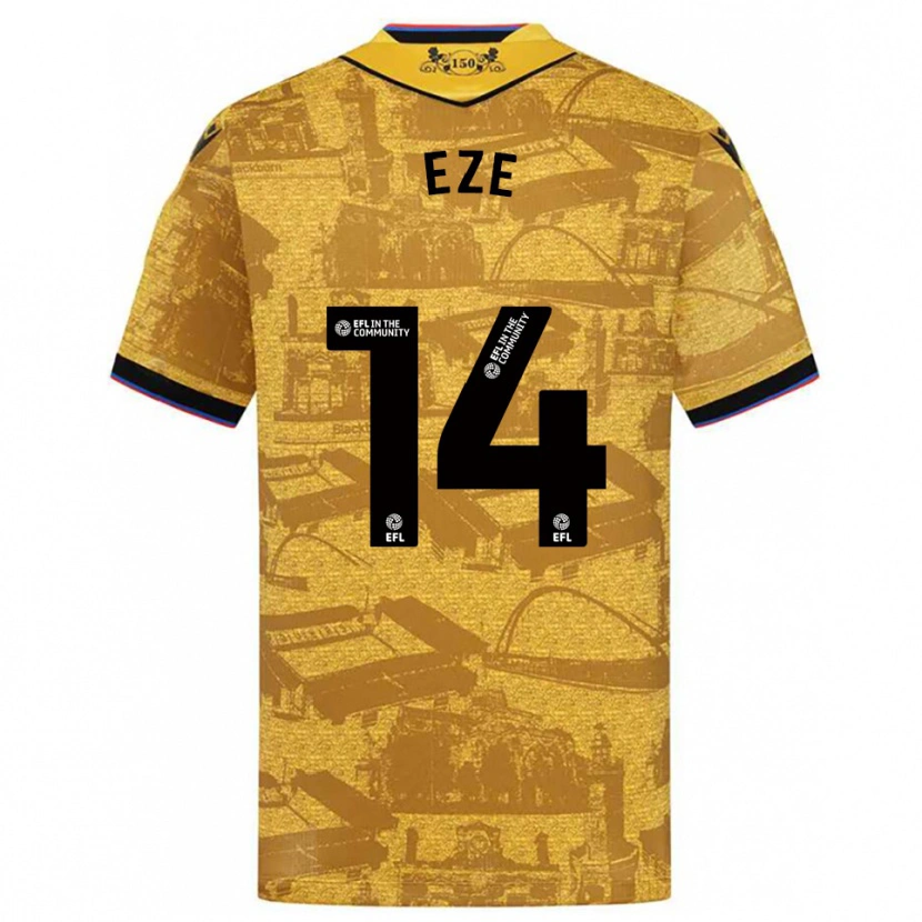 Danxen Kinderen Silver Eze #14 Goud Zwart Uitshirt Uittenue 2025/26 T-Shirt België