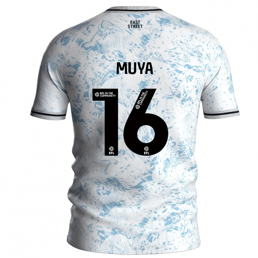Danxen Kinderen Karin Muya #16 Wit Hemelsblauw Uitshirt Uittenue 2025/26 T-Shirt België