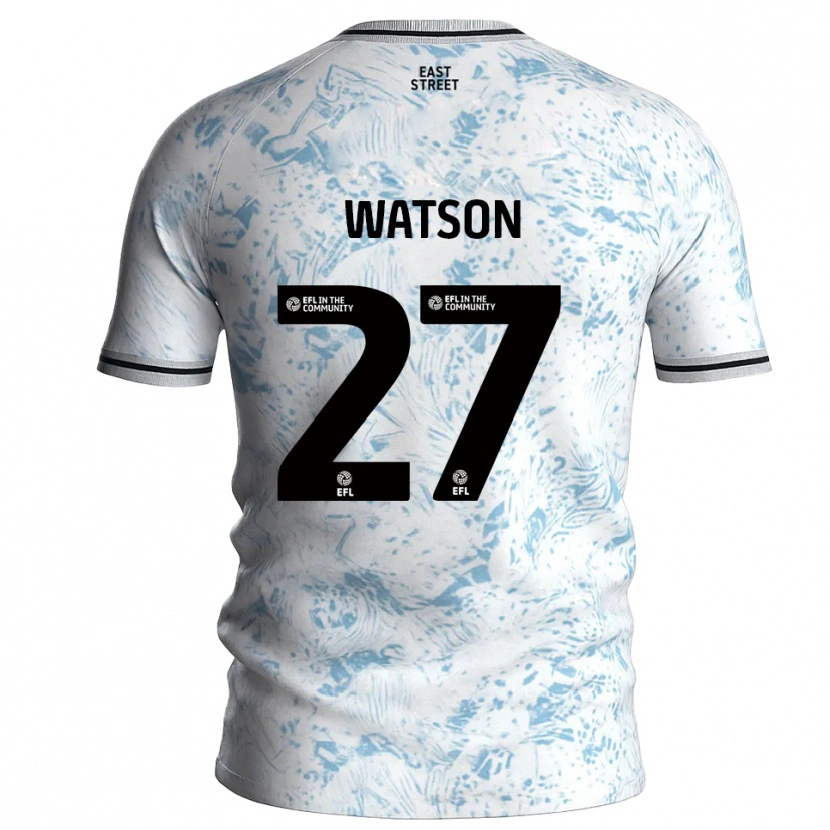 Danxen Kinderen Tennai Watson #27 Wit Hemelsblauw Uitshirt Uittenue 2025/26 T-Shirt België
