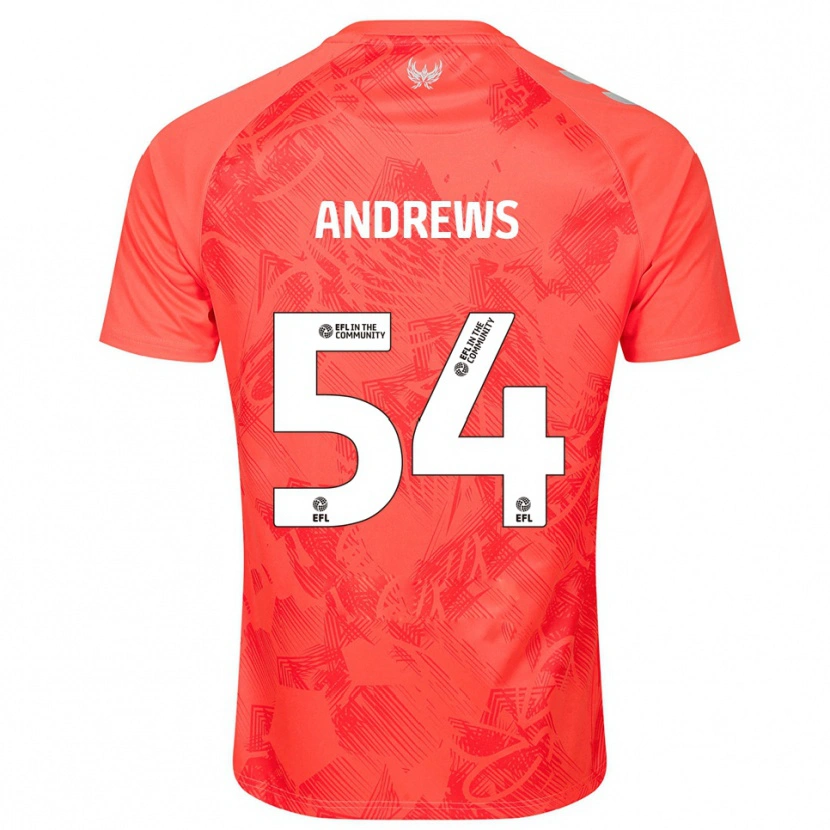 Danxen Kinderen Kai Andrews #54 Oranje Wit Uitshirt Uittenue 2025/26 T-Shirt België