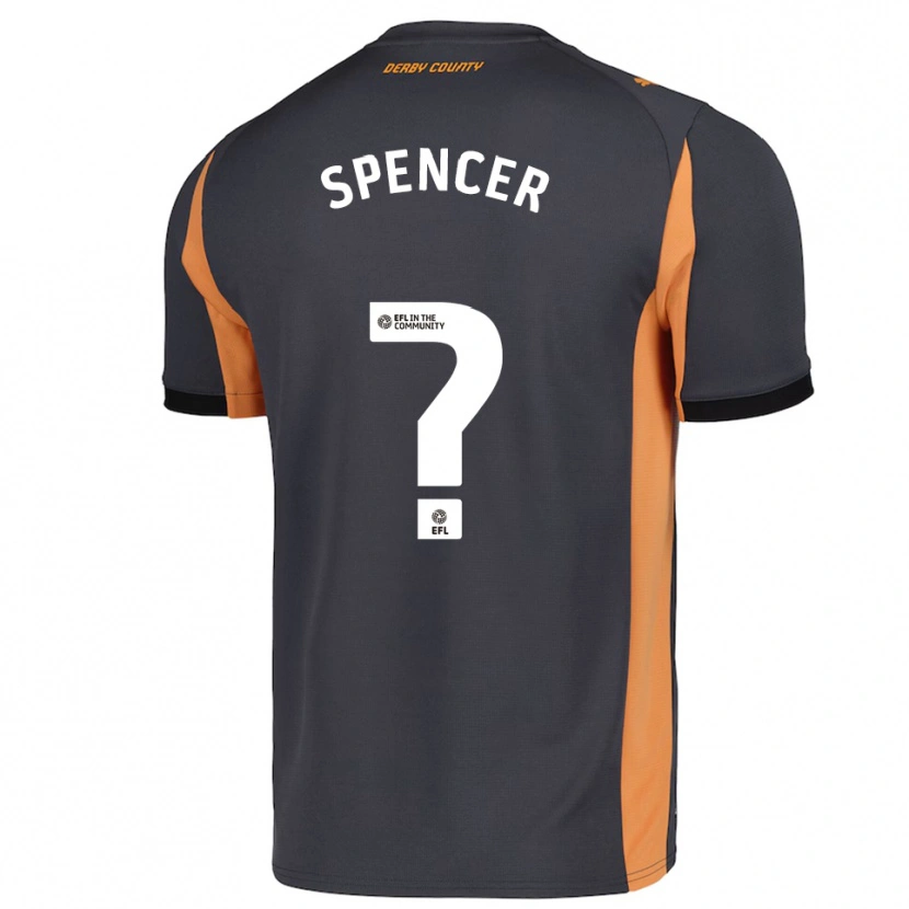 Danxen Kinderen Morten Spencer #0 Grijs Oranje Zwart Uitshirt Uittenue 2025/26 T-Shirt België