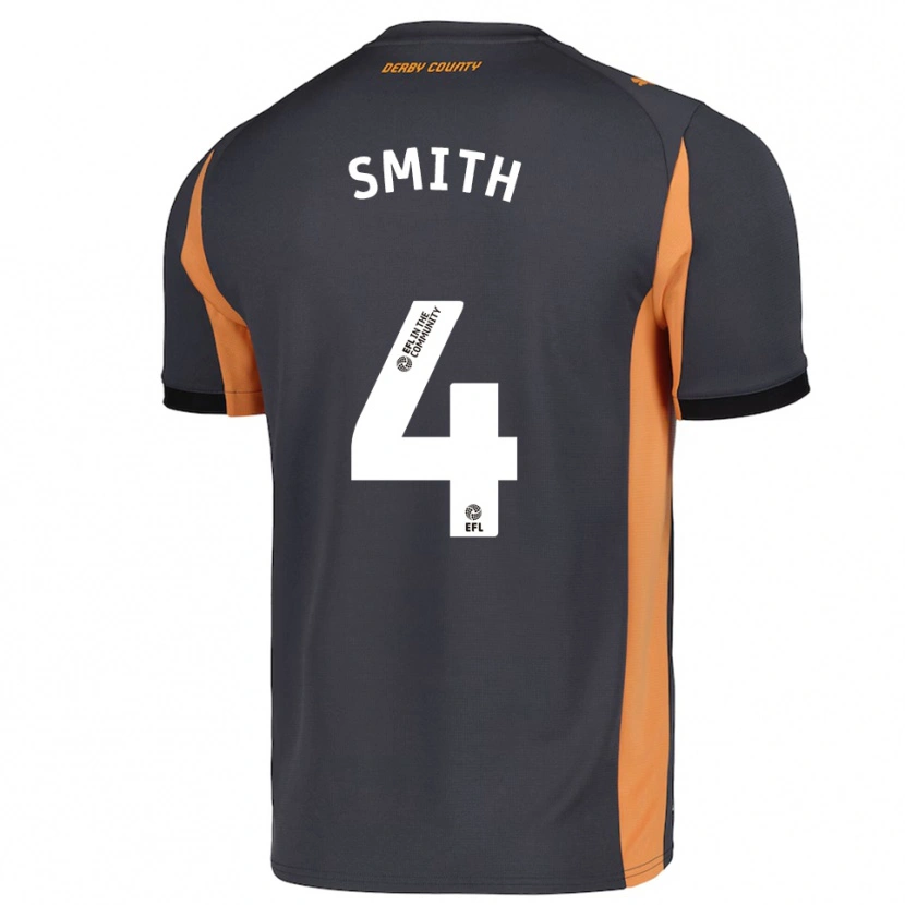 Danxen Kinderen Charlie Smith #4 Grijs Oranje Zwart Uitshirt Uittenue 2025/26 T-Shirt België