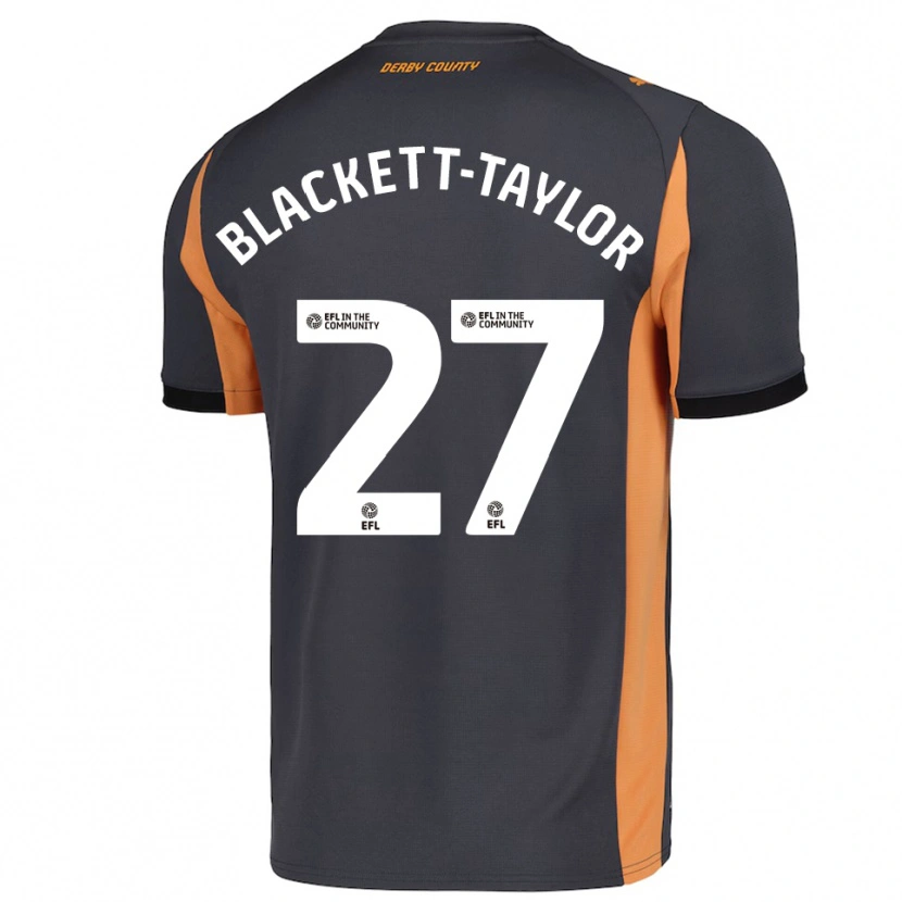Danxen Kinderen Corey Blackett-Taylor #27 Grijs Oranje Zwart Uitshirt Uittenue 2025/26 T-Shirt België
