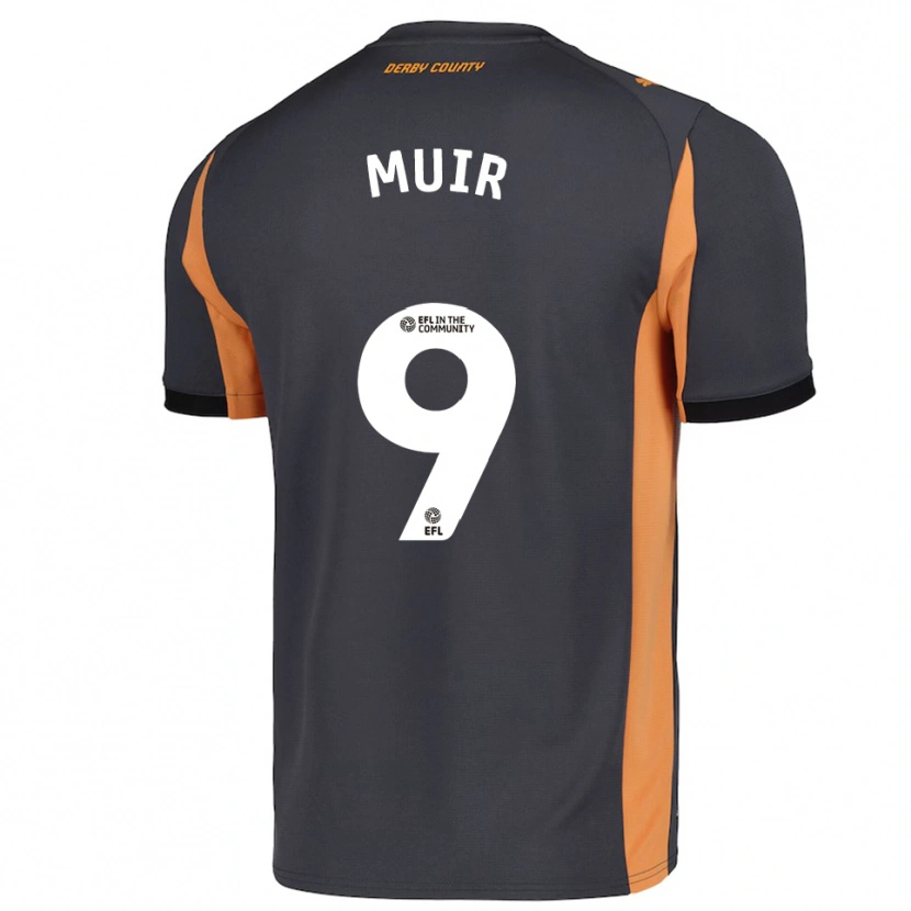Danxen Kinderen Chene Muir #9 Grijs Oranje Zwart Uitshirt Uittenue 2025/26 T-Shirt België