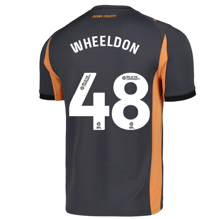 Danxen Kinderen Lennon Wheeldon #48 Grijs Oranje Zwart Uitshirt Uittenue 2025/26 T-Shirt België