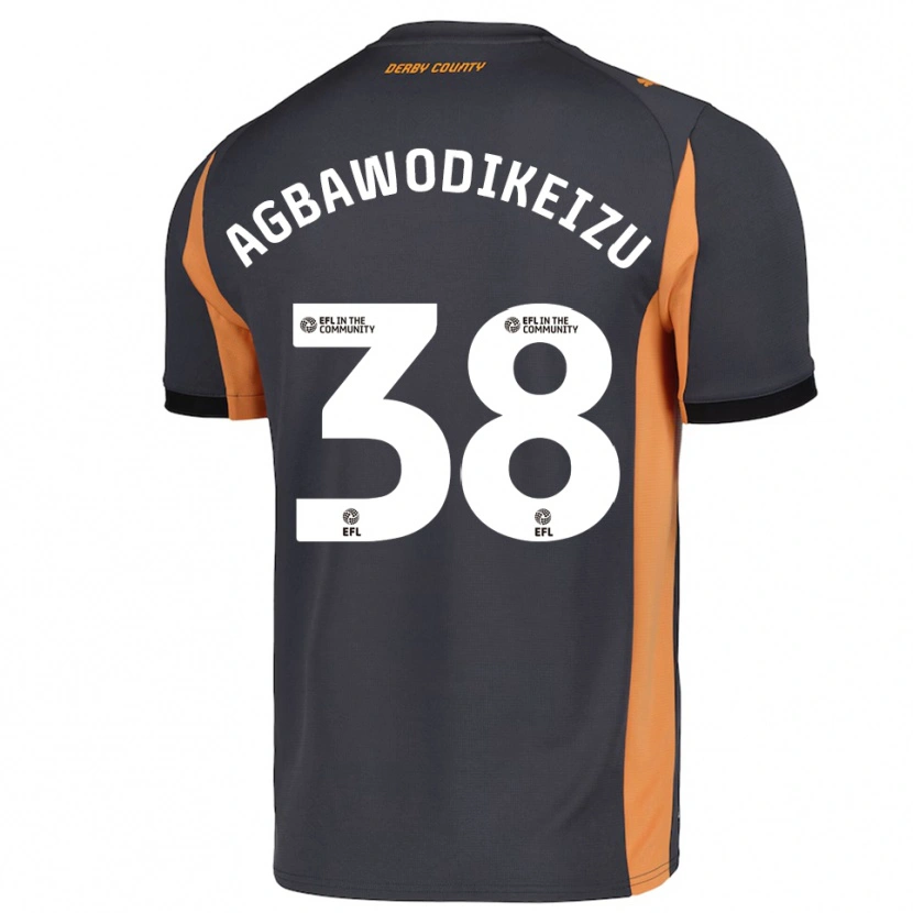 Danxen Kinderen Charles Ebuka Agbawodikeizu #38 Grijs Oranje Zwart Uitshirt Uittenue 2025/26 T-Shirt België