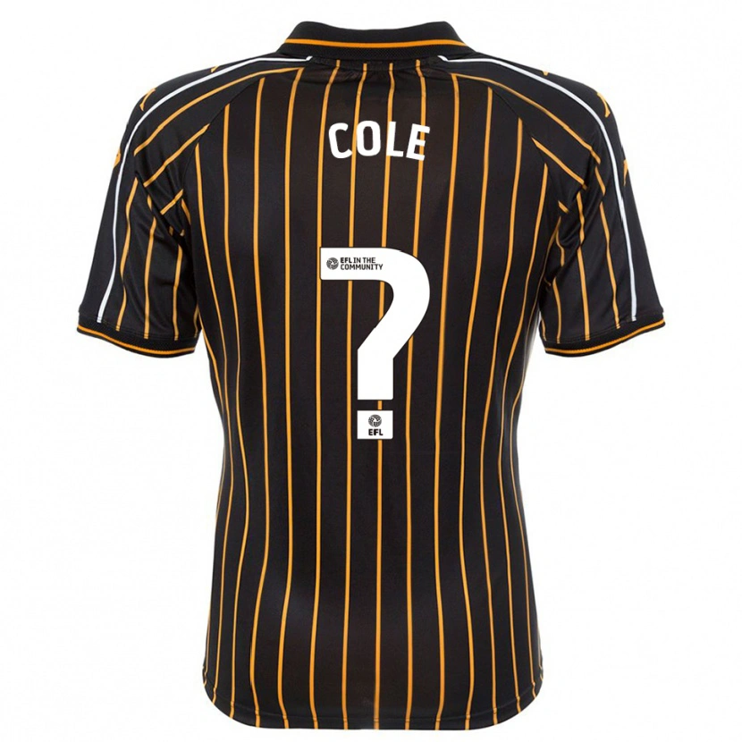 Danxen Kinderen Cayden Cole #0 Wit Zwart Uitshirt Uittenue 2025/26 T-Shirt België