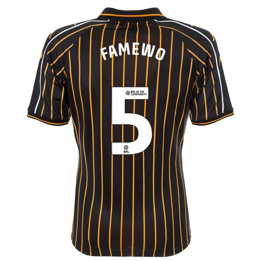 Danxen Kinderen Akin Famewo #5 Wit Zwart Uitshirt Uittenue 2025/26 T-Shirt België