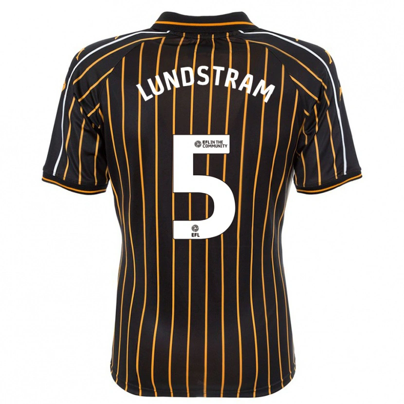 Danxen Kinderen John Lundstram #5 Wit Zwart Uitshirt Uittenue 2025/26 T-Shirt België