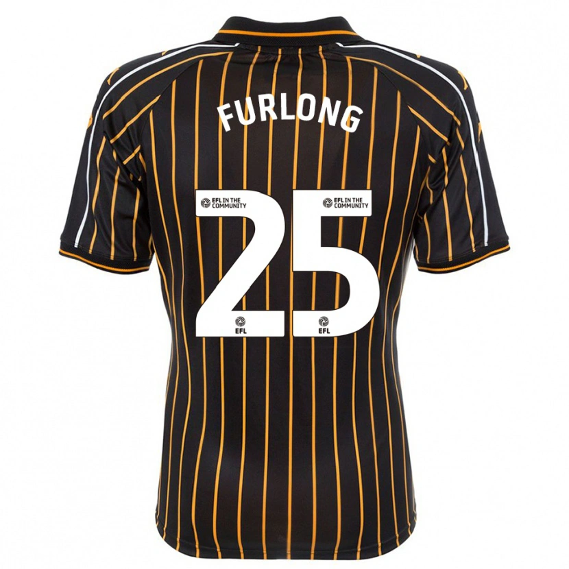 Danxen Kinderen James Furlong #25 Wit Zwart Uitshirt Uittenue 2025/26 T-Shirt België