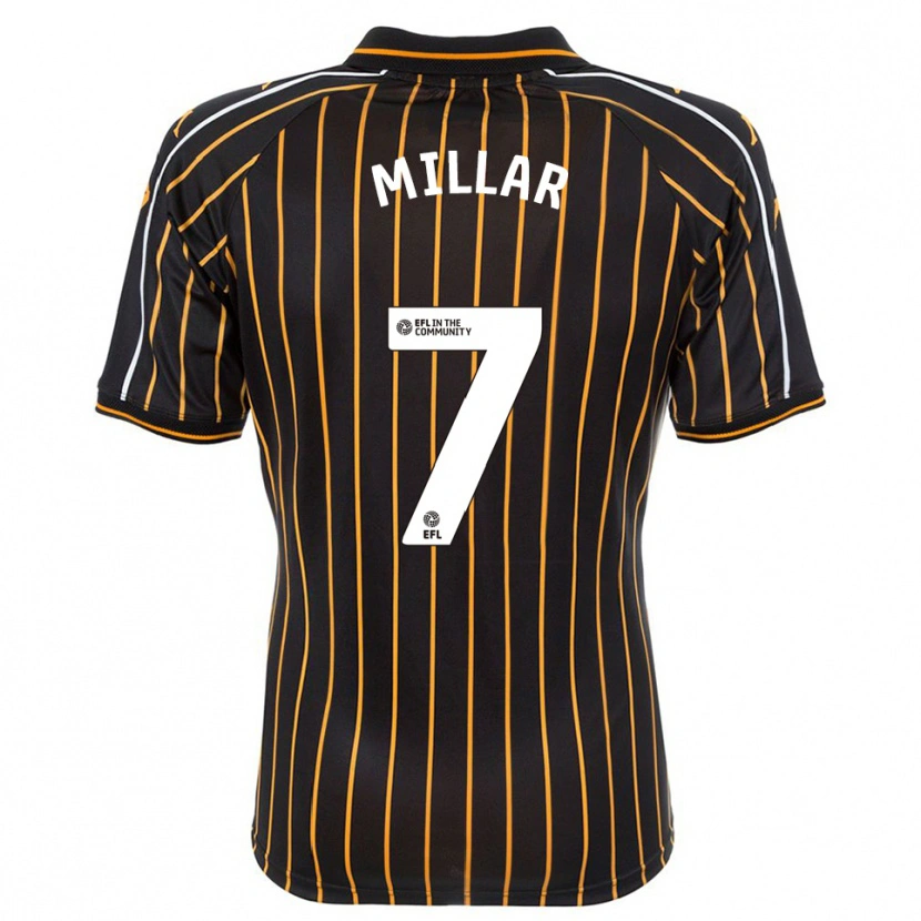 Danxen Kinderen Liam Millar #7 Wit Zwart Uitshirt Uittenue 2025/26 T-Shirt België