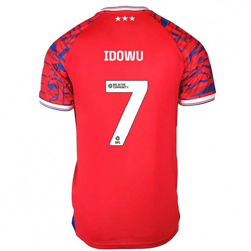 Danxen Kinderen Tudor Mendel-Idowu #7 Rood Blauw Uitshirt Uittenue 2025/26 T-Shirt België