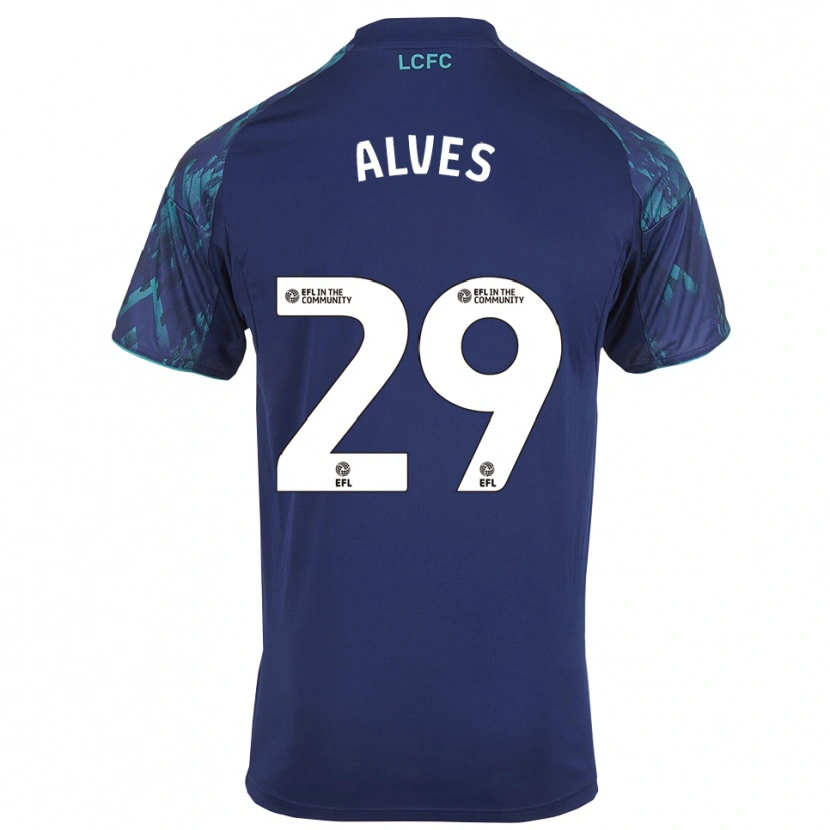 Danxen Kinderen Will Alves #29 Marine Groen Wit Uitshirt Uittenue 2025/26 T-Shirt België