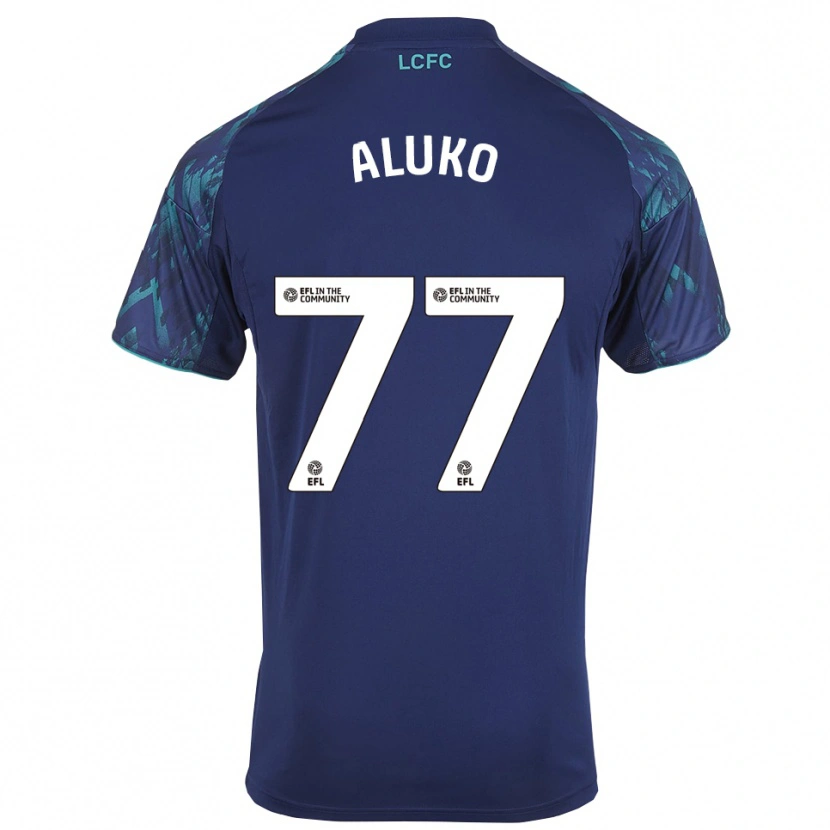 Danxen Kinderen Olabade Aluko #77 Marine Groen Wit Uitshirt Uittenue 2025/26 T-Shirt België