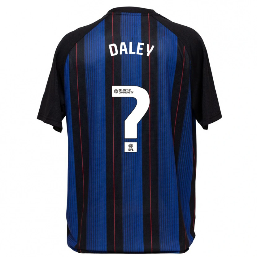 Danxen Kinderen Jack Daley #0 Blauw Zwart Uitshirt Uittenue 2025/26 T-Shirt België
