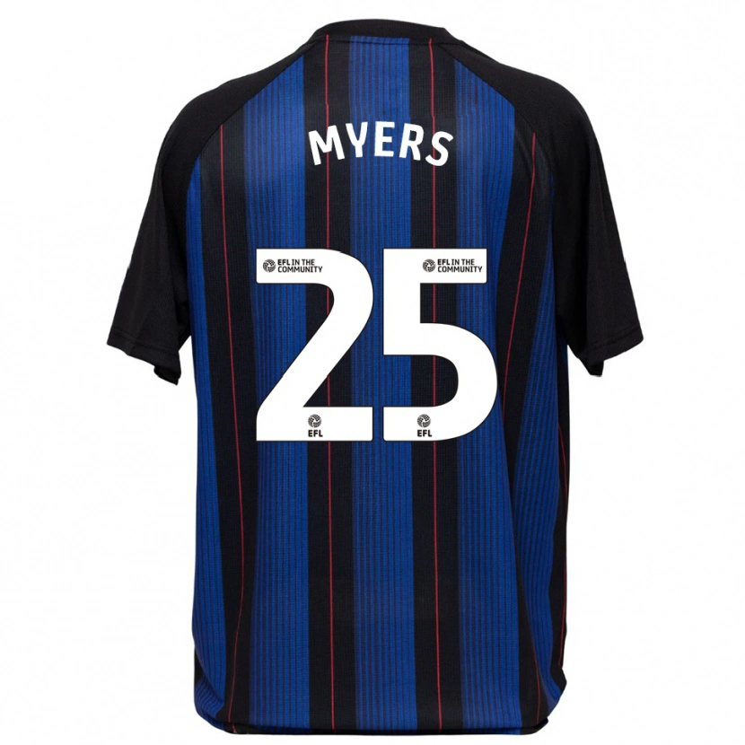 Danxen Kinderen Maddie Myers #25 Blauw Zwart Uitshirt Uittenue 2025/26 T-Shirt België