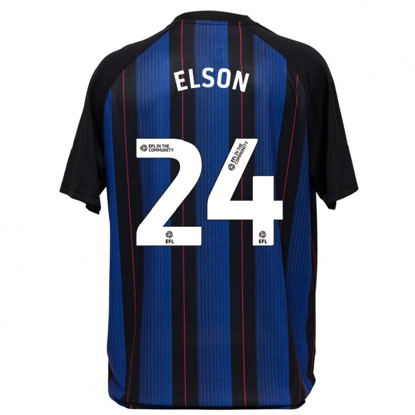 Danxen Kinderen Kacie Elson #24 Blauw Zwart Uitshirt Uittenue 2025/26 T-Shirt België