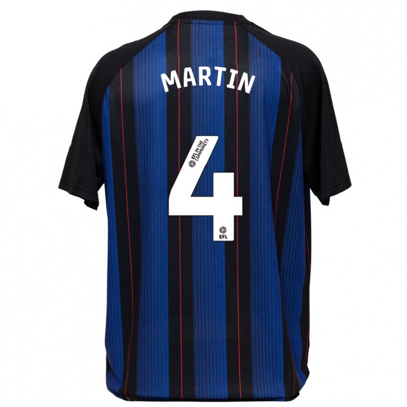 Danxen Kinderen Oliver Martin #4 Blauw Zwart Uitshirt Uittenue 2025/26 T-Shirt België
