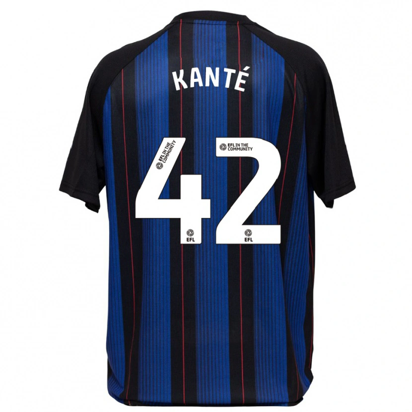 Danxen Kinderen Abdoulaye Kanté #42 Blauw Zwart Uitshirt Uittenue 2025/26 T-Shirt België