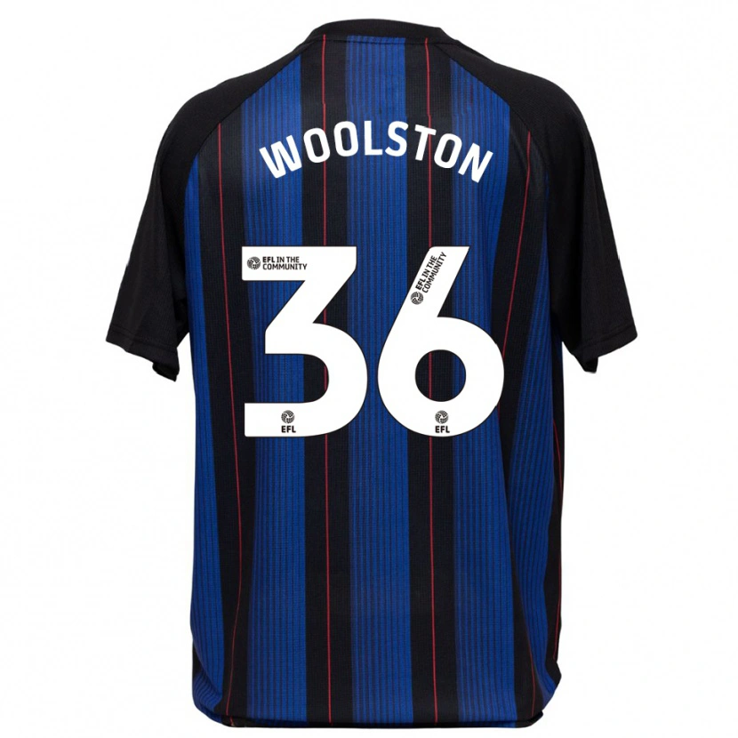 Danxen Kinderen Luke Woolston #36 Blauw Zwart Uitshirt Uittenue 2025/26 T-Shirt België