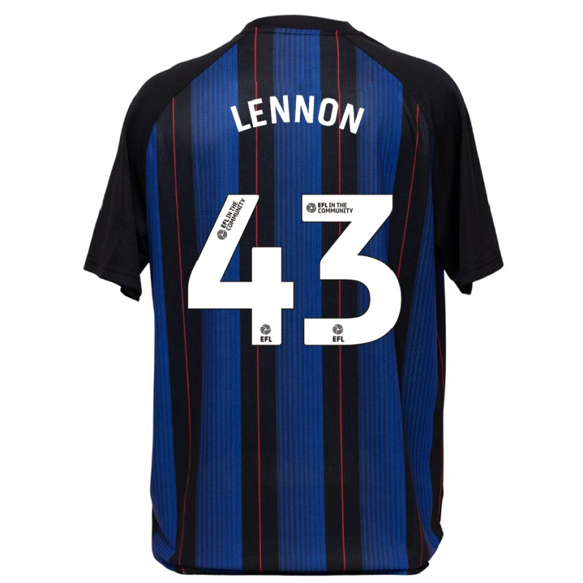 Danxen Kinderen Charlie Lennon #43 Blauw Zwart Uitshirt Uittenue 2025/26 T-Shirt België
