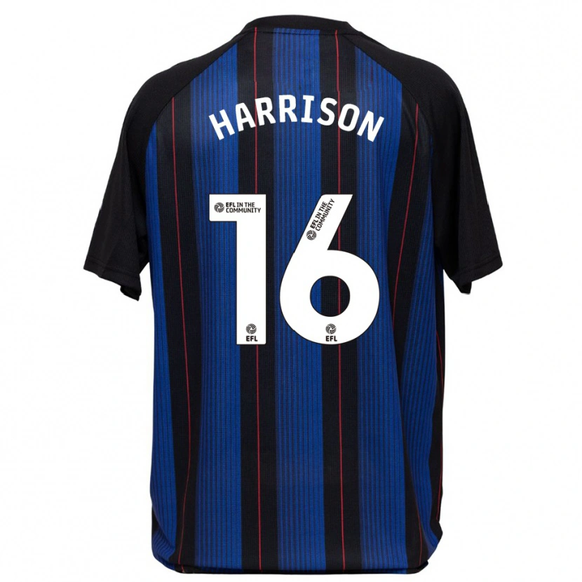 Danxen Kinderen Lucas Harrison #16 Blauw Zwart Uitshirt Uittenue 2025/26 T-Shirt België