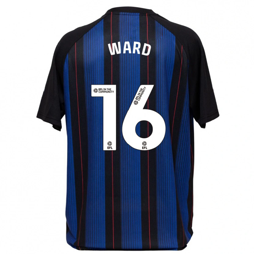 Danxen Kinderen Francesca Ward #16 Blauw Zwart Uitshirt Uittenue 2025/26 T-Shirt België