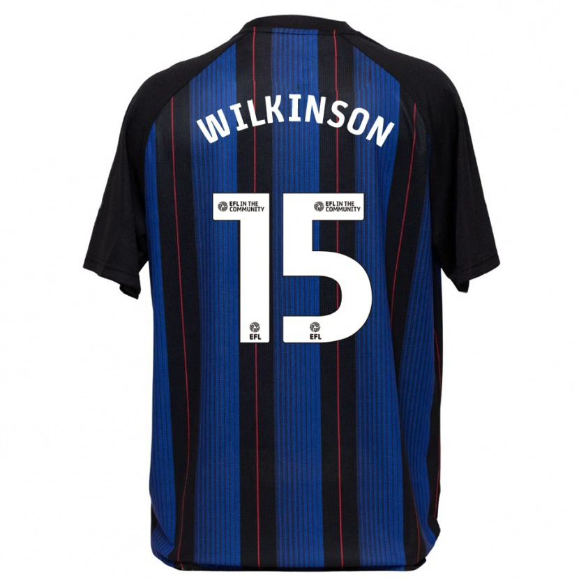 Danxen Kinderen Sharna Wilkinson #15 Blauw Zwart Uitshirt Uittenue 2025/26 T-Shirt België