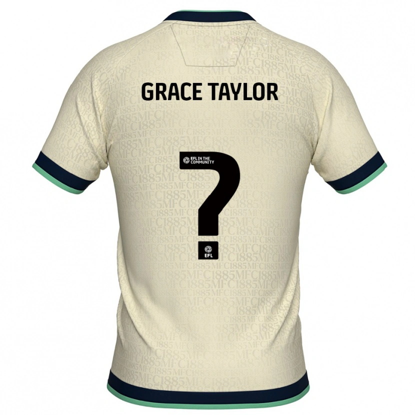 Danxen Kinderen Grace Taylor #0 Champagne Marine Uitshirt Uittenue 2025/26 T-Shirt België