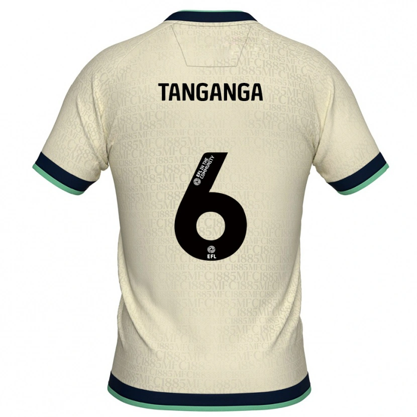 Danxen Kinderen Japhet Tanganga #6 Champagne Marine Uitshirt Uittenue 2025/26 T-Shirt België