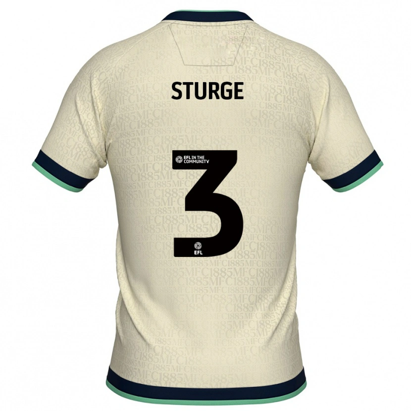 Danxen Kinderen Zak Sturge #3 Champagne Marine Uitshirt Uittenue 2025/26 T-Shirt België
