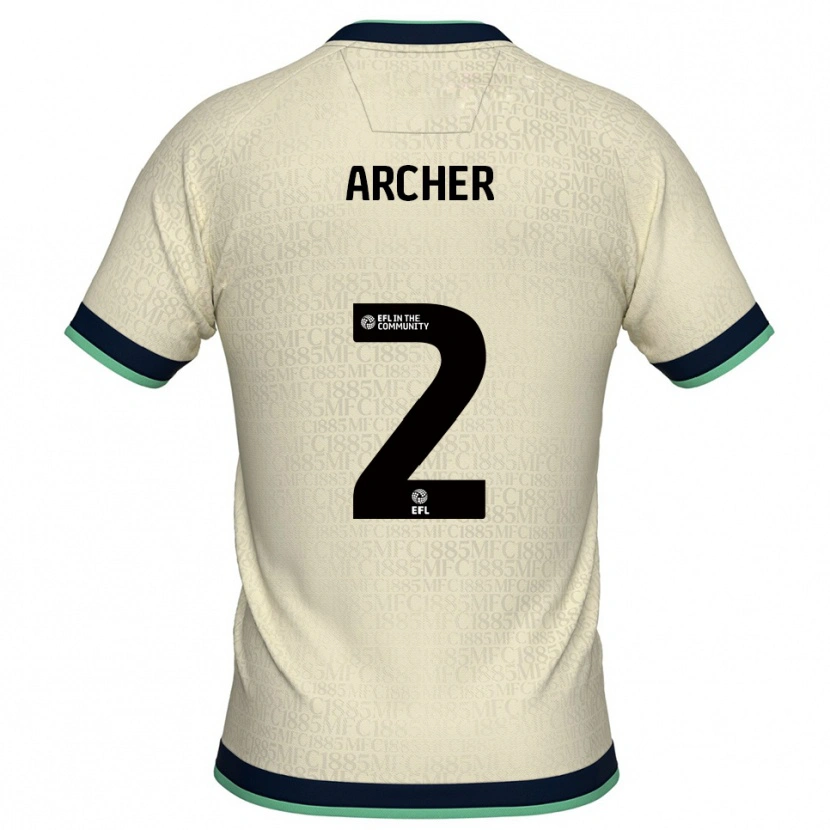 Danxen Kinderen Da'rell Archer #2 Champagne Marine Uitshirt Uittenue 2025/26 T-Shirt België