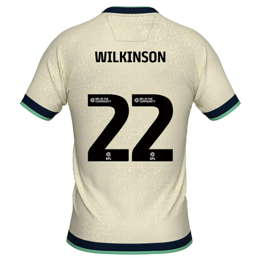 Danxen Kinderen Chloe Wilkinson #22 Champagne Marine Uitshirt Uittenue 2025/26 T-Shirt België