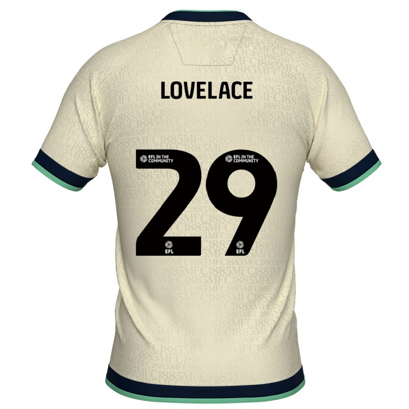 Danxen Kinderen Zak Lovelace #29 Champagne Marine Uitshirt Uittenue 2025/26 T-Shirt België