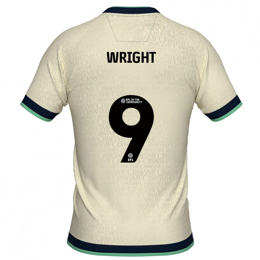 Danxen Kinderen William Wright #9 Champagne Marine Uitshirt Uittenue 2025/26 T-Shirt België