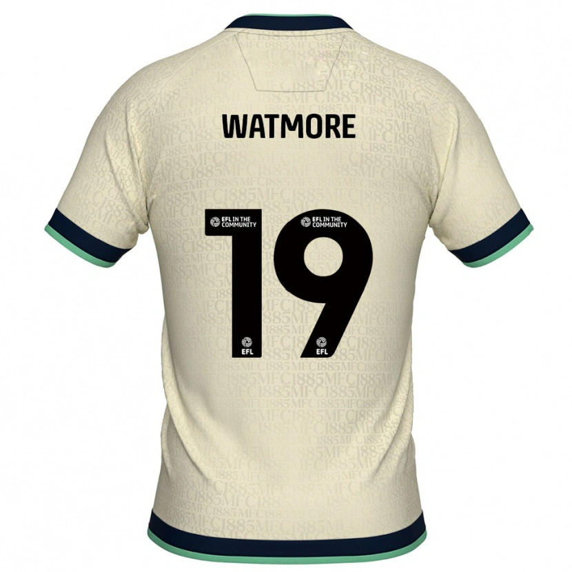 Danxen Kinderen Duncan Watmore #19 Champagne Marine Uitshirt Uittenue 2025/26 T-Shirt België