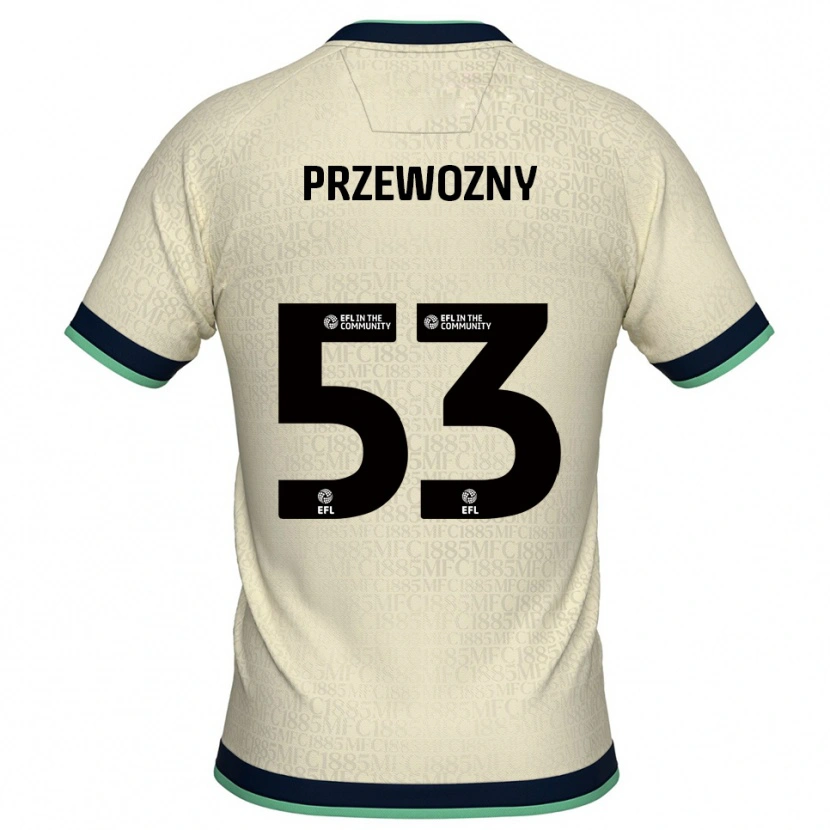 Danxen Kinderen Jakub Przewozny #53 Champagne Marine Uitshirt Uittenue 2025/26 T-Shirt België
