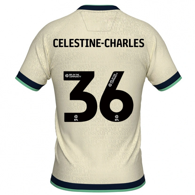Danxen Kinderen Jaiden Celestine-Charles #36 Champagne Marine Uitshirt Uittenue 2025/26 T-Shirt België