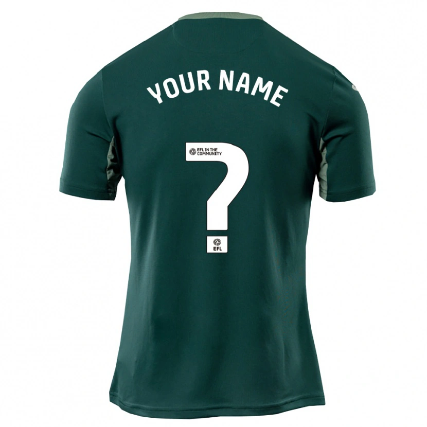 Danxen Kinderen Uw Naam #0 Groen Wit Paars Uitshirt Uittenue 2025/26 T-Shirt België