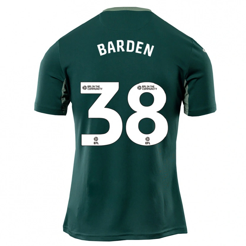 Danxen Kinderen Daniel Barden #38 Groen Wit Paars Uitshirt Uittenue 2025/26 T-Shirt België