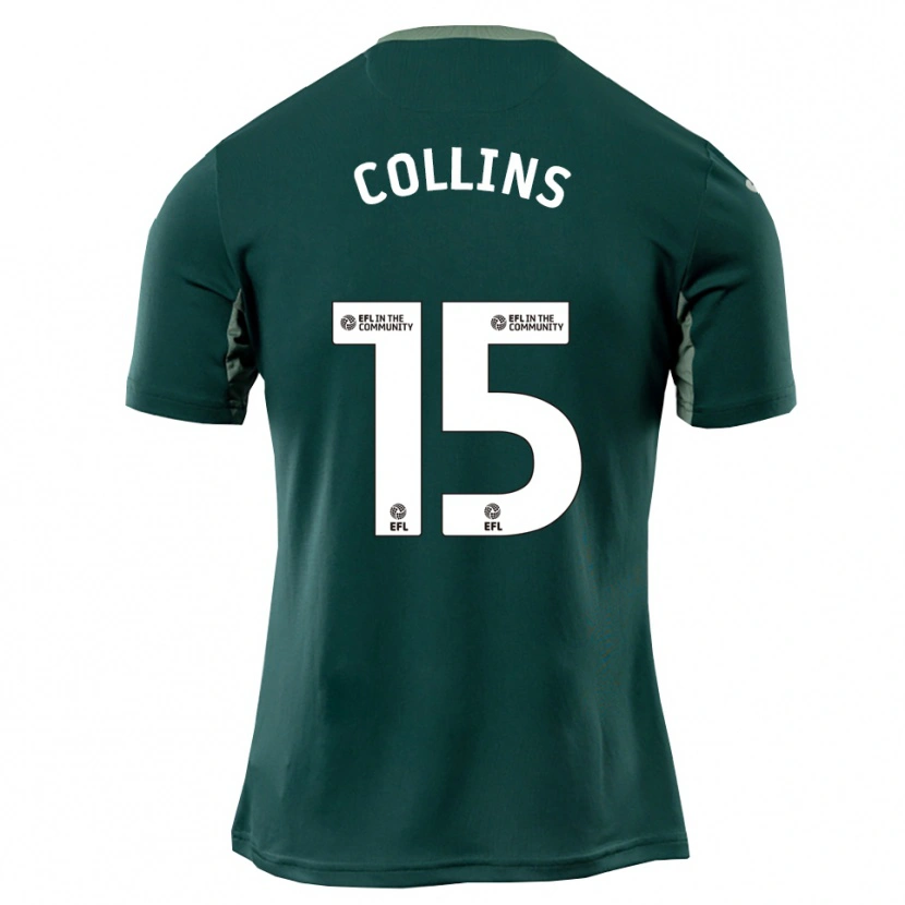 Danxen Kinderen Hugo Collins #15 Groen Wit Paars Uitshirt Uittenue 2025/26 T-Shirt België