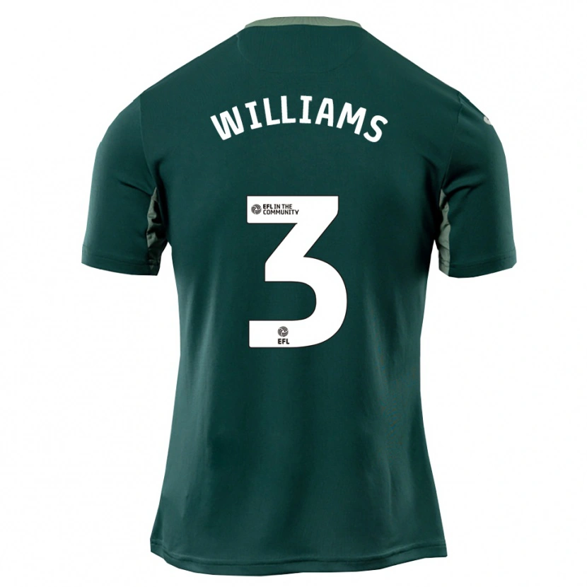 Danxen Kinderen Tyler Williams #3 Groen Wit Paars Uitshirt Uittenue 2025/26 T-Shirt België