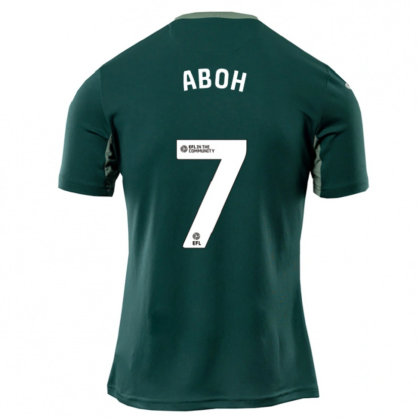 Danxen Kinderen Ken Aboh #7 Groen Wit Paars Uitshirt Uittenue 2025/26 T-Shirt België