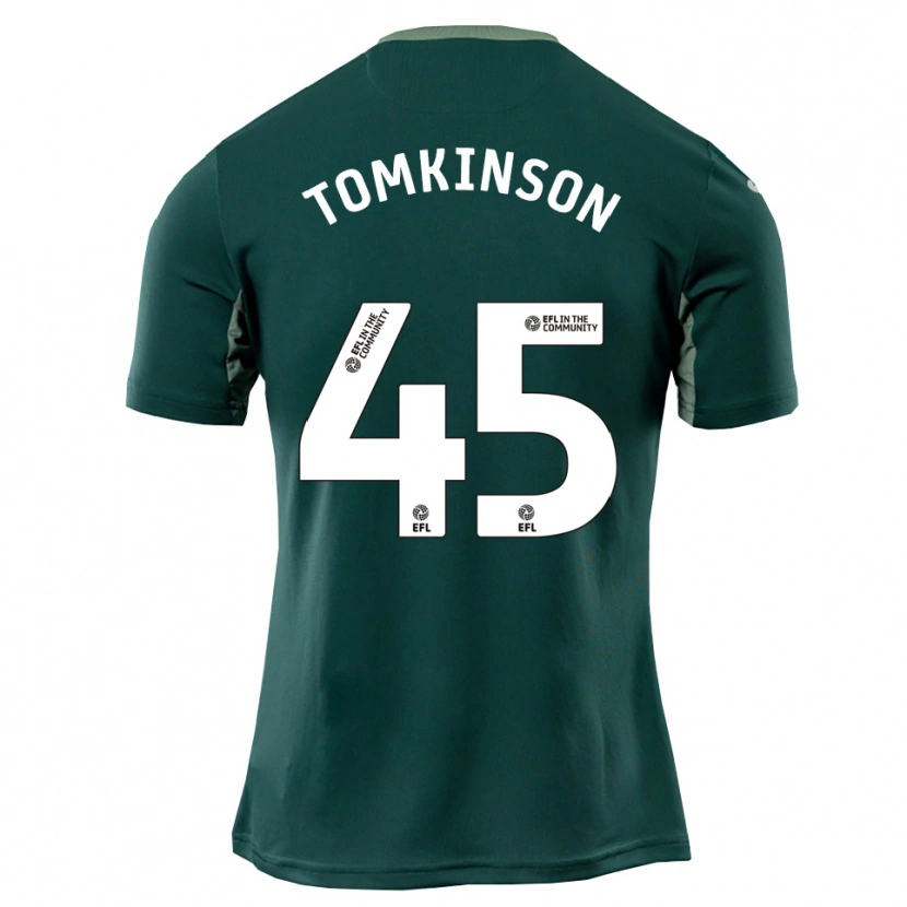 Danxen Kinderen Jonathan Tomkinson #45 Groen Wit Paars Uitshirt Uittenue 2025/26 T-Shirt België