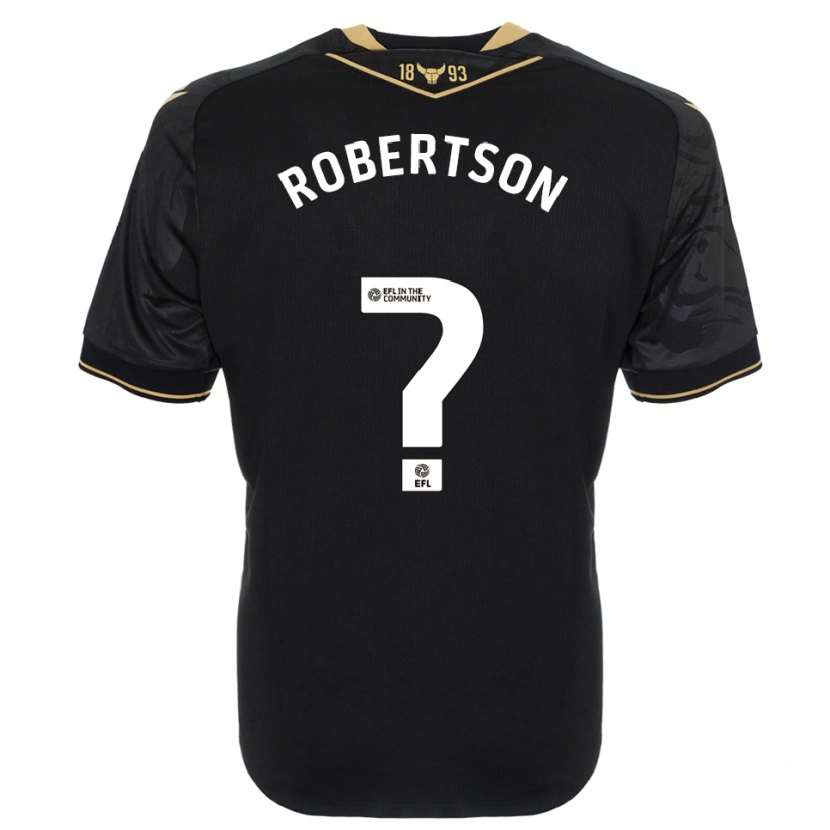 Danxen Kinderen Maddie Robertson #0 Zwart Goud Uitshirt Uittenue 2025/26 T-Shirt België