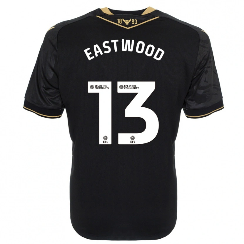 Danxen Kinderen Simon Eastwood #13 Zwart Goud Uitshirt Uittenue 2025/26 T-Shirt België