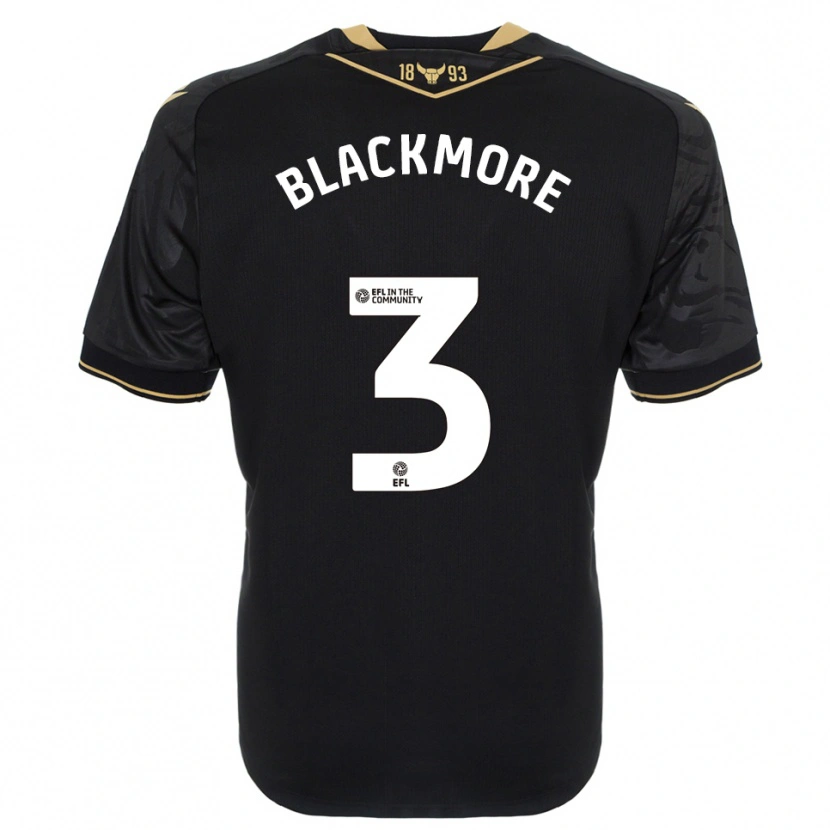 Danxen Kinderen Jameson Blackmore #3 Zwart Goud Uitshirt Uittenue 2025/26 T-Shirt België